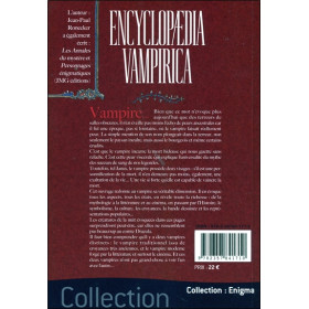 Encyclopedia vampirica - Encyclopédie illustrée des vampires