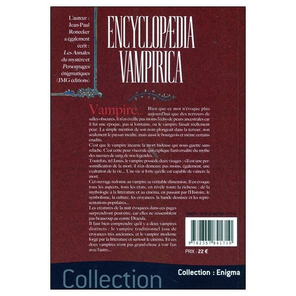 Encyclopedia vampirica - Encyclopédie illustrée des vampires