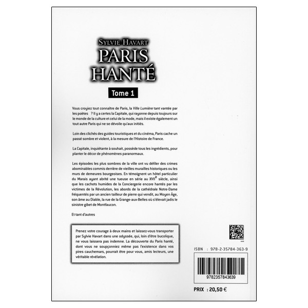Paris hanté Tome 1