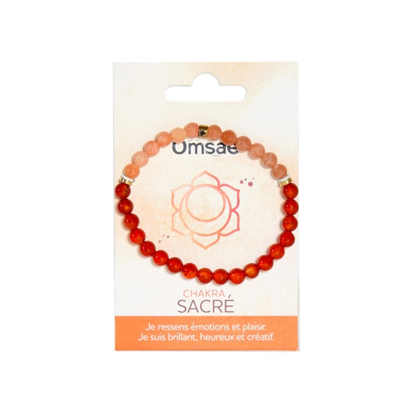 Bracelet Chakra Sacré Perles rondes 6 mm