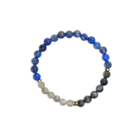 Bracelet Chakra du 3ème il Perles rondes 6 mm