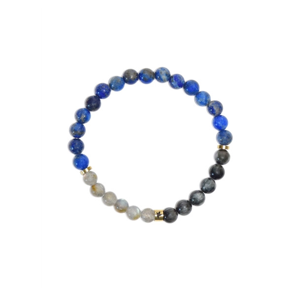 Bracelet Chakra du 3ème il Perles rondes 6 mm