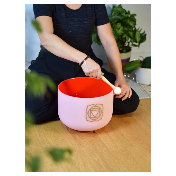 Bol chantant en Cristal Chakra Racine