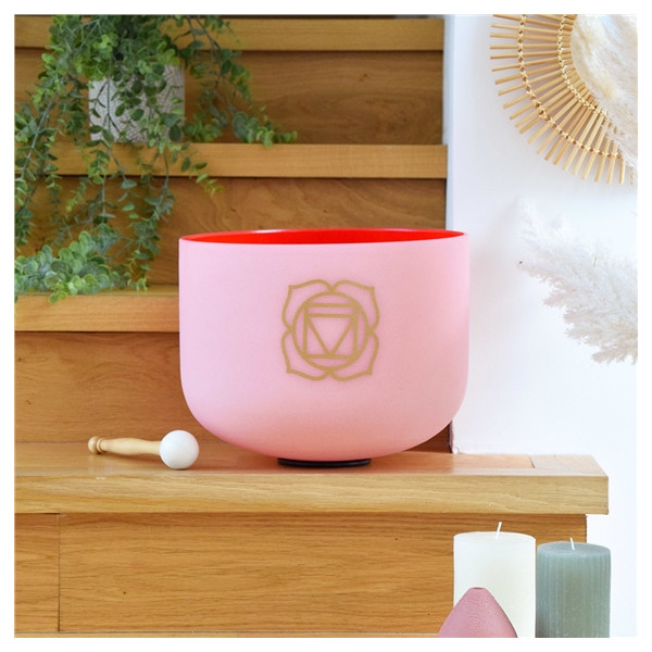 Bol chantant en Cristal Chakra Racine