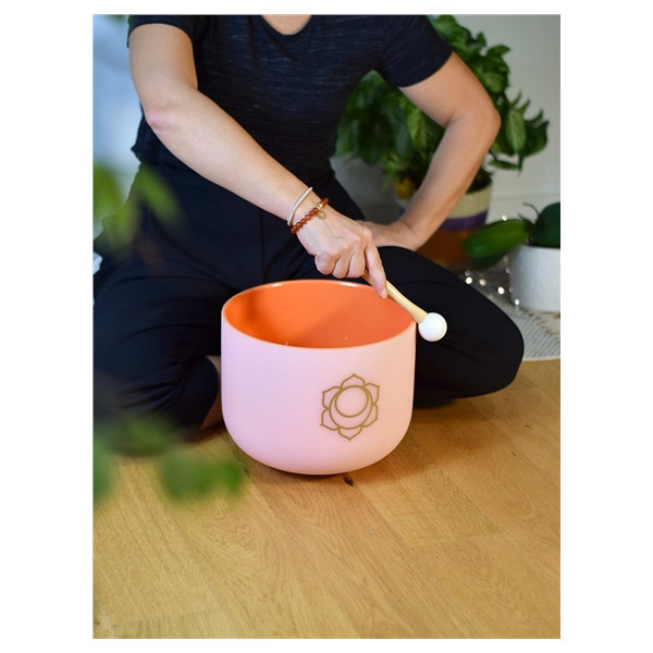 Bol chantant en Cristal Chakra Sacré