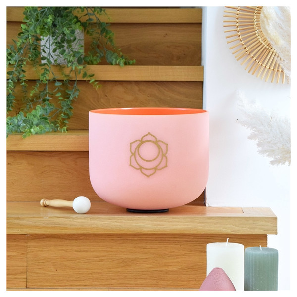 Bol chantant en Cristal Chakra Sacré