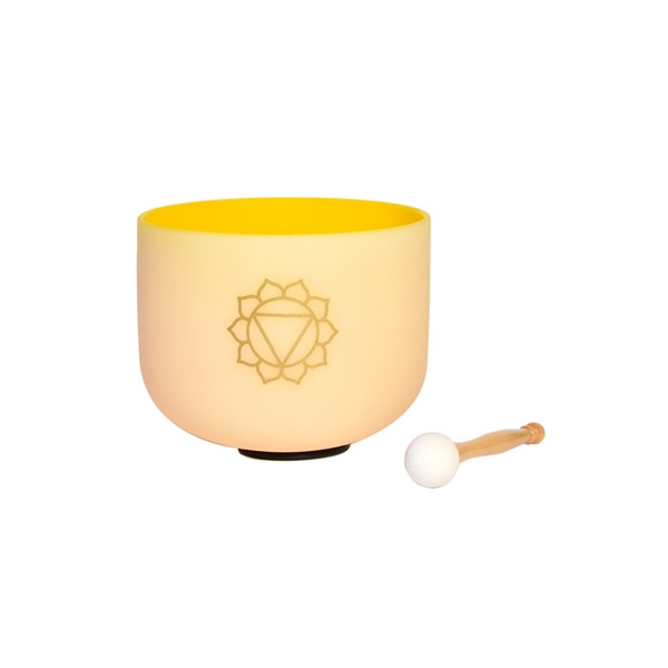 Bol chantant en Cristal Chakra Plexus solaire