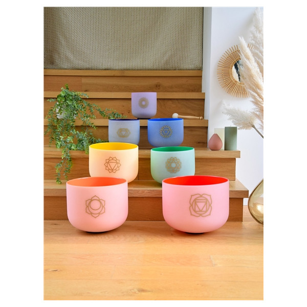 Bol chantant en Cristal Chakra Plexus solaire