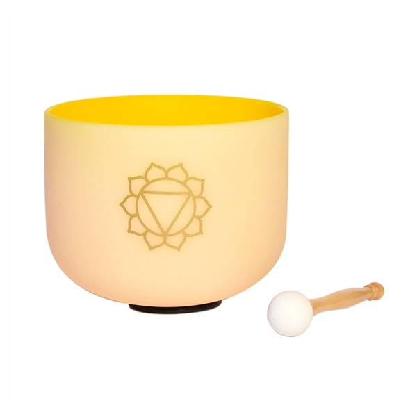 Bol chantant en Cristal Chakra Plexus solaire