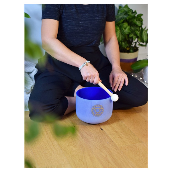 Bol chantant en Cristal Chakra de la Gorge