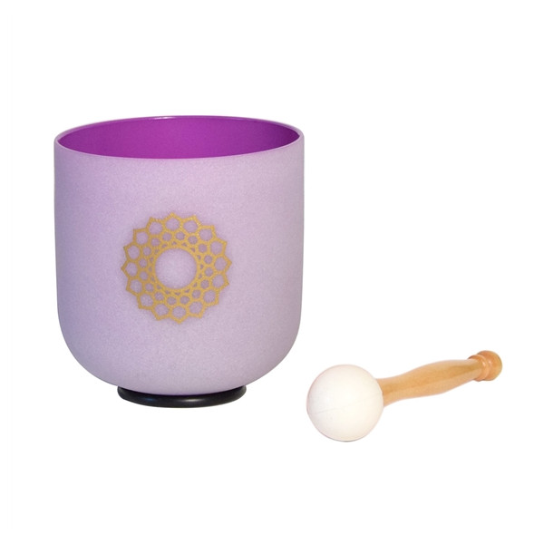 Bol chantant en Cristal Chakra Couronne