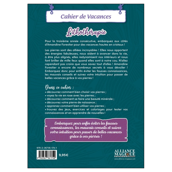 Lithothérapie - Cahier de vacances