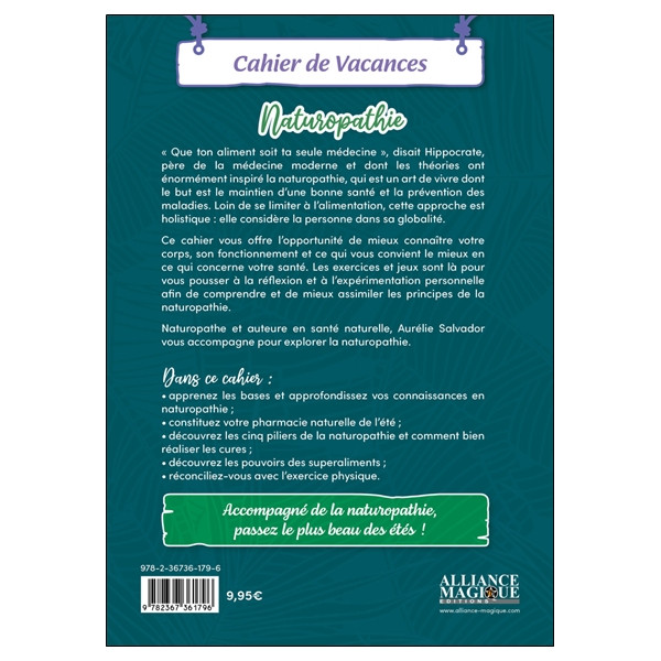 Naturopathie - Cahier de vacances