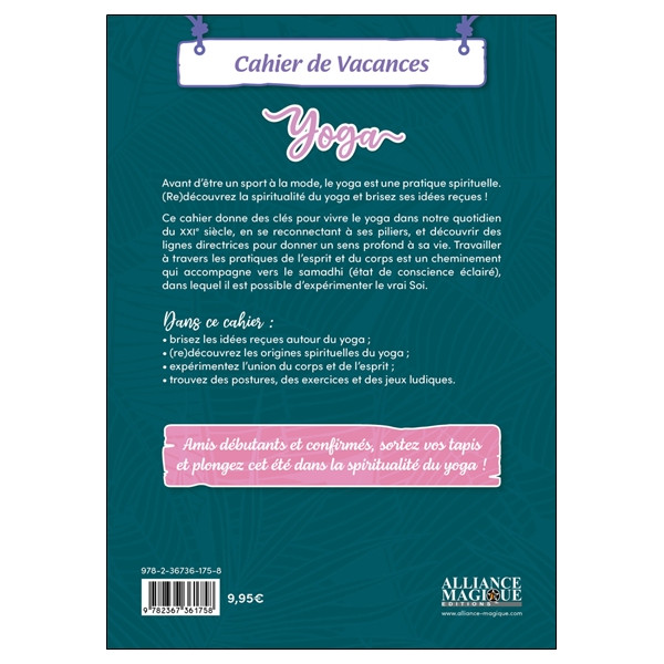 Yoga - Cahier de vacances