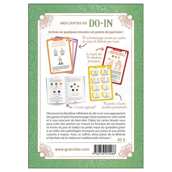 Mes cartes de Do-in - 70 cartes illustrées pour découvrir l'automassage traditionnel japonais