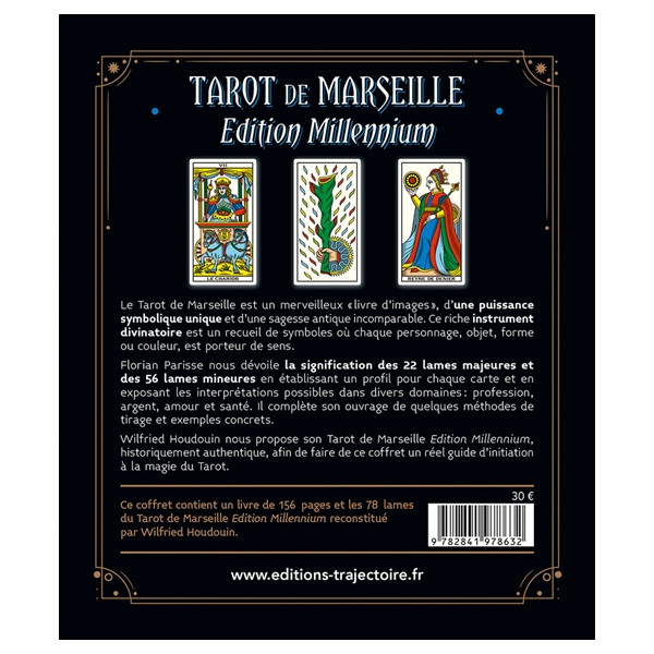 Le Tarot de Marseille - Edition Millennium - Le livre & le jeu original - Coffret
