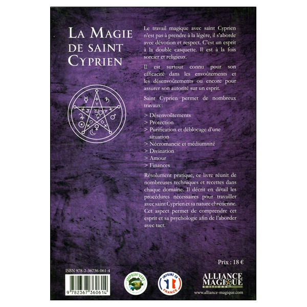 La Magie de Saint Cyprien - Traité personnel des pratiques magiques avec saint Cyprien d'Antioche