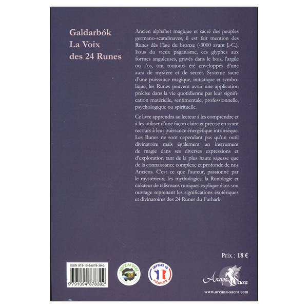 Galdarbok Tome 1 - La Voix des 24 Runes
