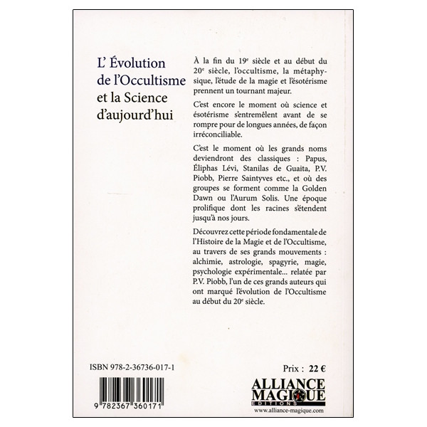 L'Evolution de l'Occultisme et la Science d'aujourd'hui