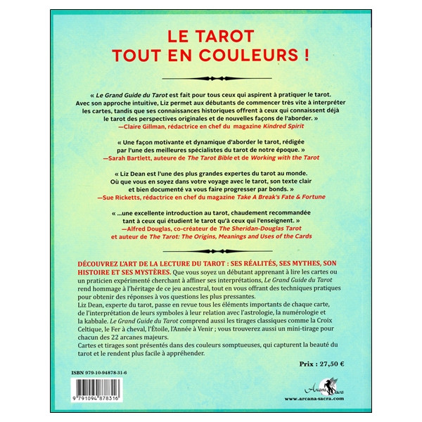 Le Grand guide du Tarot - Un guide pour débutants qui révèle les mystères du tarot, des lames et des tirages