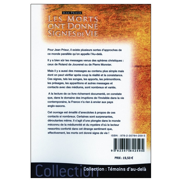 Les morts ont donné signes de vie