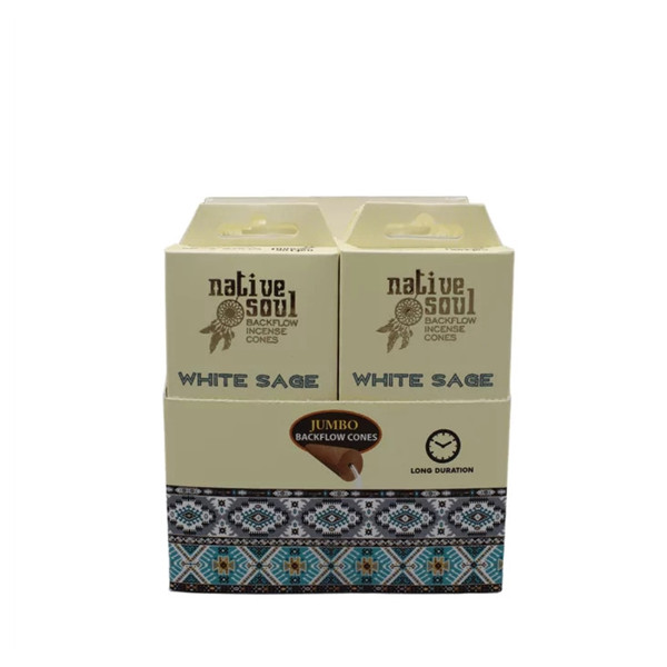 Encens Green Tree Native Soul Sauge Blanche Cône Backflow