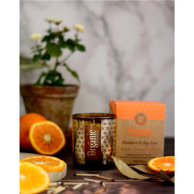 Bougie parfumée Organic Purification Mandarine et Laurier 200 grs