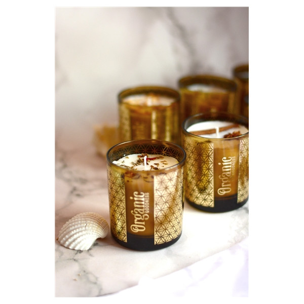 Bougie parfumée Organic Purification Palo Santo et Cèdre 200 grs