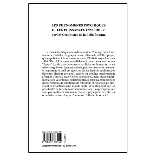 Les phénomènes psychiques et les puissances invisibles par les occultistes de la Belle Epoque