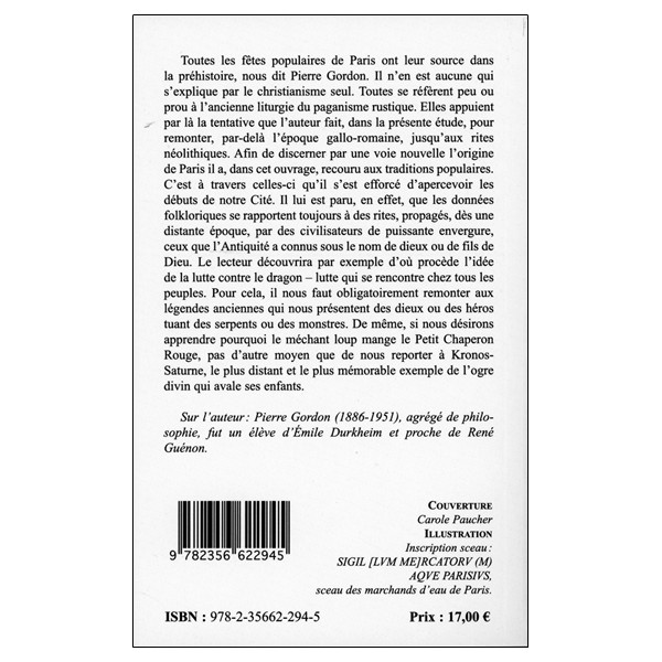 L'origine de Paris et les traditions de l'île de France