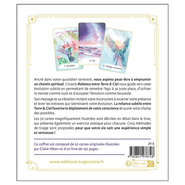 Reliance entre Terre & Ciel - Un livre et 52 cartes inspirantes - Coffret