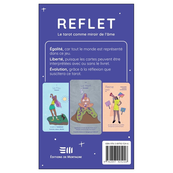Reflet - Le tarot miroir de l'âme - 78 cartes et un livret de référence - Coffret