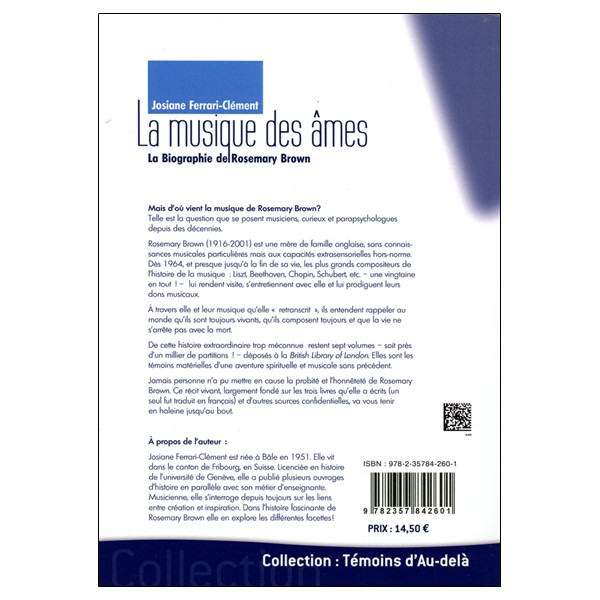 La musique des âmes - La Biographie de Rosemary Brown