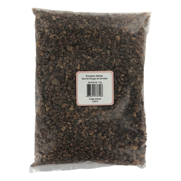 Encens résine Myrrhe Rouge de Somalie - sachet de 1 kg