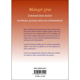Manger gras - Comment bien choisir les bonnes graisses dans son alimentation
