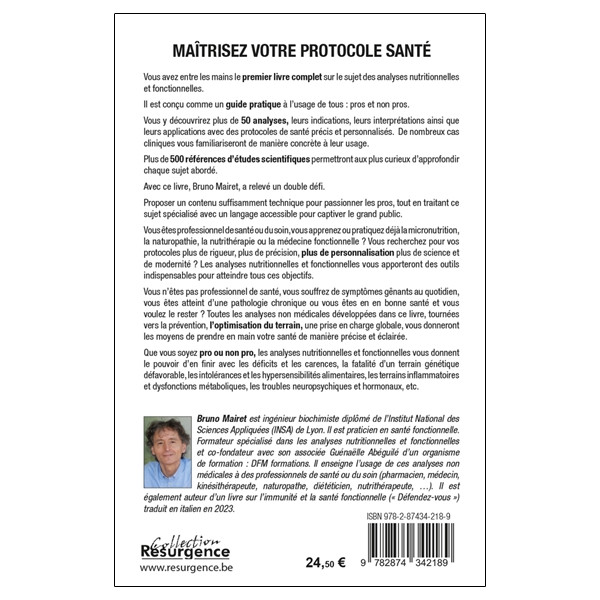 Maîtrisez votre protocole santé avec les analyses nutritionnelles & fonctionnelles