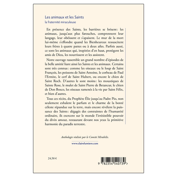 Les Animaux et les Saints - La fraternité miraculeuse