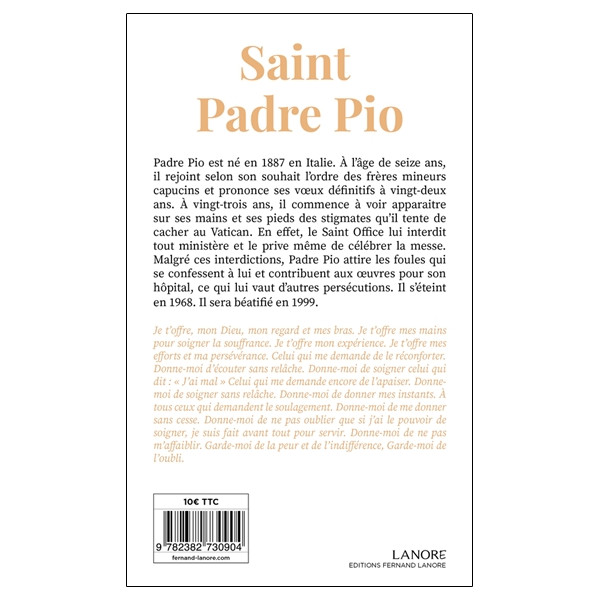 Saint Padre Pio - Prières, Neuvaines et Litanies