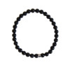 Bracelet Tourmaline Noire Perles rondes 6 mm