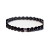 Bracelet Tourmaline Noire Perles rondes 6 mm