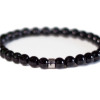 Bracelet Tourmaline Noire Perles rondes 6 mm