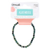 Bracelet Agate Mousse Perles rondes 4 mm