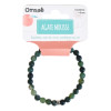 Bracelet Agate Mousse Perles rondes 6 mm