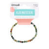 Bracelet Agate Multicolore Perles rondes 4 mm