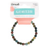 Bracelet Agate Multicolore Perles rondes 6 mm