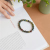 Bracelet Agate Multicolore Perles rondes 8 mm