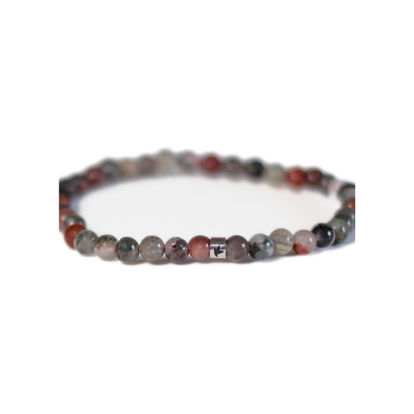 Bracelet Héliotrope Perles rondes 4 mm