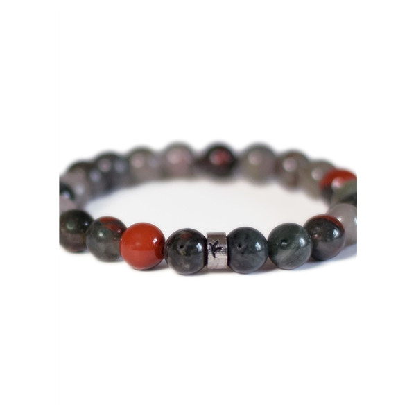 Bracelet Héliotrope Perles rondes 8 mm