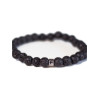 Bracelet Pierre de lave Perles rondes 6 mm