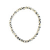 Bracelet Jaspe Dalmatien Perles rondes 4 mm